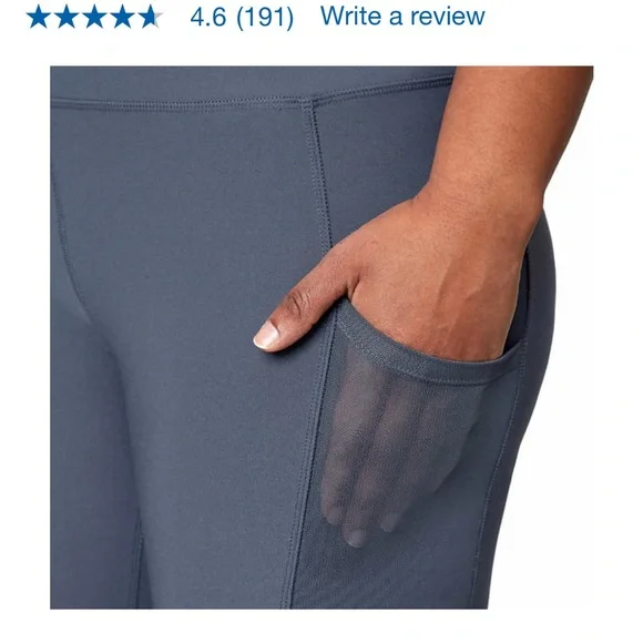 Mondetta Ladies' Mesh Capri, Purple - Picture 6 of 6